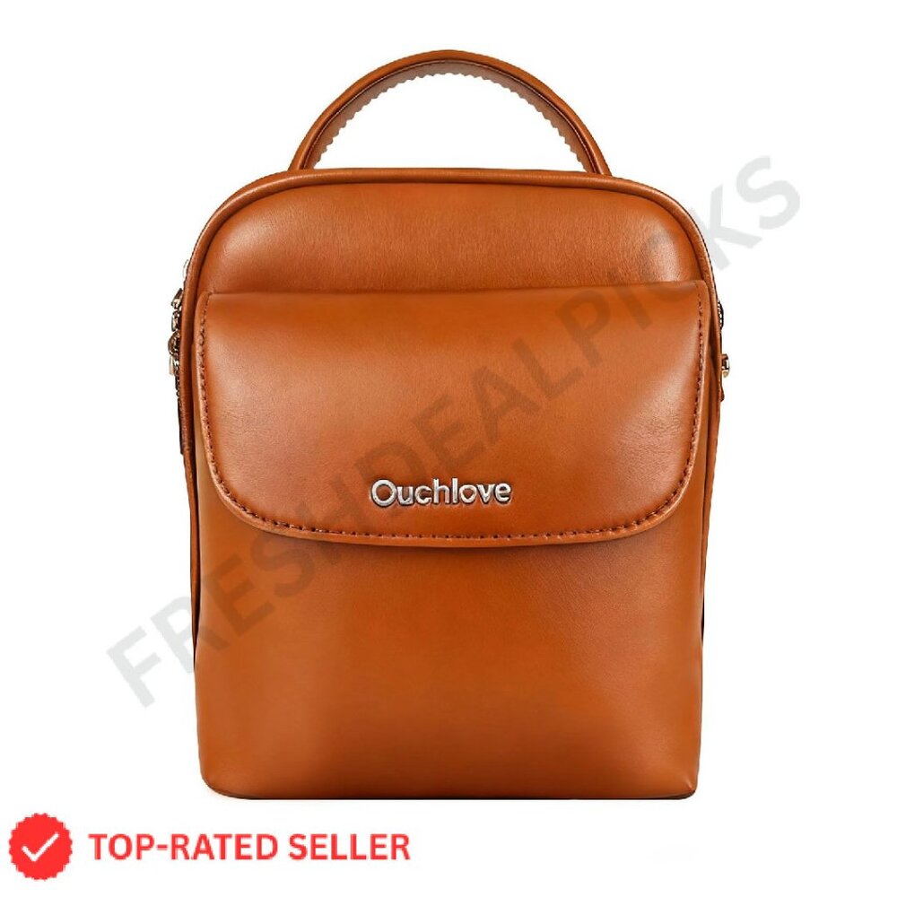 Genuine Leather Crossbody Bag Multi-Functional Travel Everyday Chic Classic
